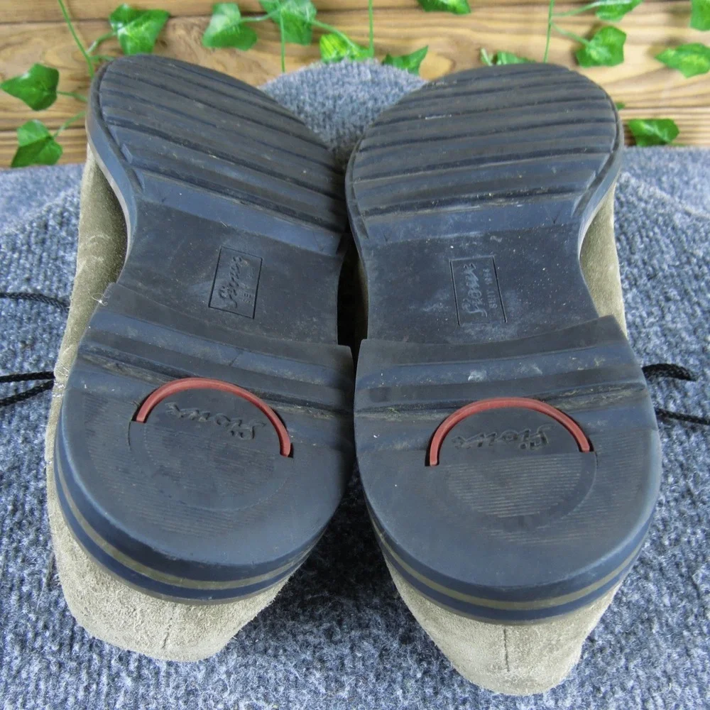Sioux Men 8.5 D Brown Olive Suede Lace Up Casual‎ Oxford Comfort Dress Shoes